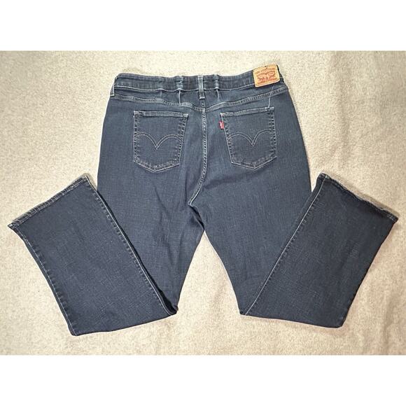 Levis 415 Jeans Womens 18W Waist34 M Classic Boot Cut Stretch Blue Denim - Picture 14 of 16